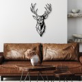 Nástěnná kovová dekorace Red Deer 2 černá