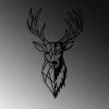 Nástěnná kovová dekorace Red Deer 2 černá