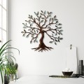 Nástěnná kovová dekorace Tree 1 vícebarevná