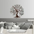 Nástěnná kovová dekorace Tree 1 vícebarevná