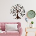 Nástěnná kovová dekorace Tree 1 vícebarevná