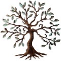 Nástěnná kovová dekorace Tree 1 vícebarevná
