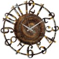 Nástěnné kovové hodiny Clock 15 - 1 vícebarevné