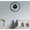 Nástěnné kovové hodiny Circle 15 černé