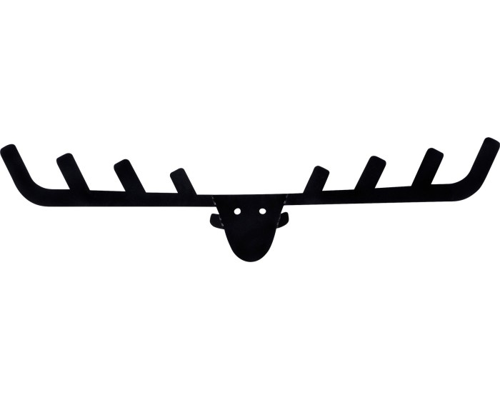 Nástěnný kovový věšák Antler 66 cm černý