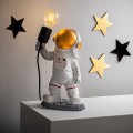 Stolní lampa Astronaut zlatá/bílá