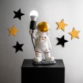Stolní lampa Astronaut zlatá/bílá