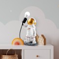 Stolní lampa Astronaut zlatá/bílá