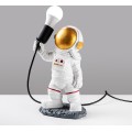 Stolní lampa Astronaut zlatá/bílá