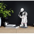 Stolní lampa Astronaut stříbrná/bílá