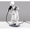 Stolní lampa Astronaut stříbrná/bílá