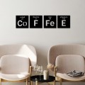 Nástěnná kovová dekorace Coffee 13 černá