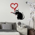 Nástěnná dekorace Banksy Metal 08 černá