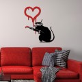 Nástěnná dekorace Banksy Metal 08 černá