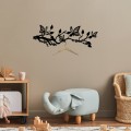 Nástěnný kovový věšák Butterfly 60 cm černý