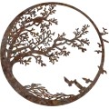Nástěnná kovová dekorace Rusty Tree vícebarevná