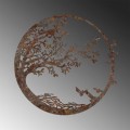 Nástěnná kovová dekorace Rusty Tree vícebarevná