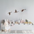 Nástěnná kovová dekorace Rusty Birds 1 vícebarevná