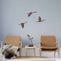 Nástěnná kovová dekorace Rusty Birds 1 vícebarevná