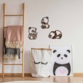 Nástěnná kovová dekorace Rusty Panda vícebarevná