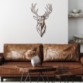 Nástěnná kovová dekorace Rusty Deer 3 vícebarevná