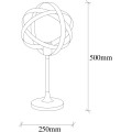 Stolní lampa Gezegen černá/zlatá