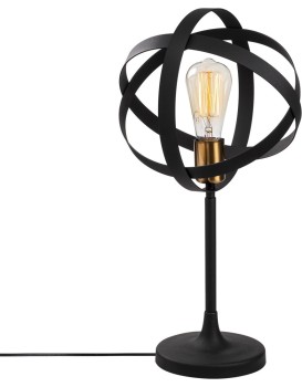 Stolní lampa Gezegen černá/zlatá