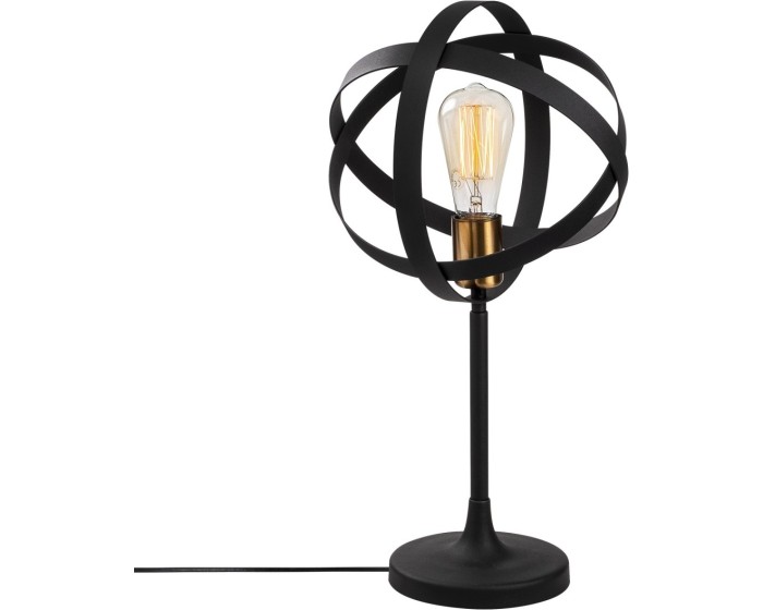 Stolní lampa Gezegen černá/zlatá