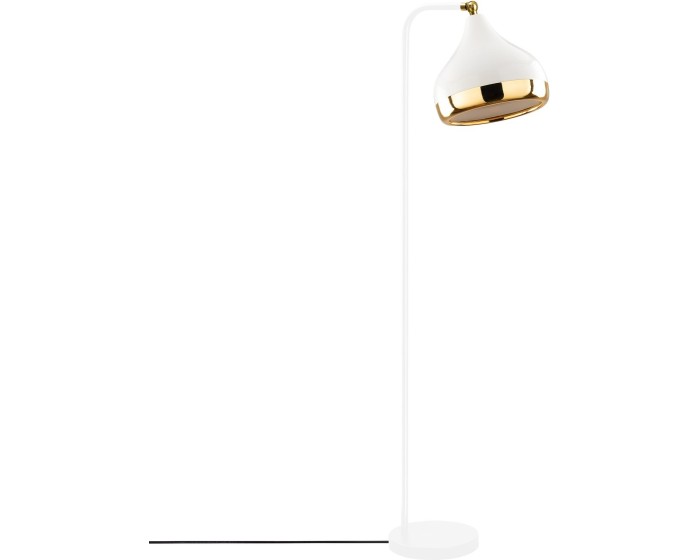 Stojací lampa Yildo 120 cm zlatá/bílá