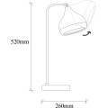 Stolní lampa Yildo bílá/zlatá