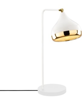 Stolní lampa Yildo bílá/zlatá