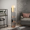 Stojací lampa Nora V černá/měděná