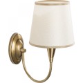 Nástěnná lampa Pardo mosaz/bílá