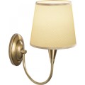 Nástěnná lampa Pardo mosaz/bílá