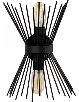 Nástěnná lampa Kirpi černá