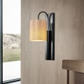 Nástěnná lampa Baston II černá/béžová