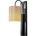 Nástěnná lampa Baston II černá/béžová
