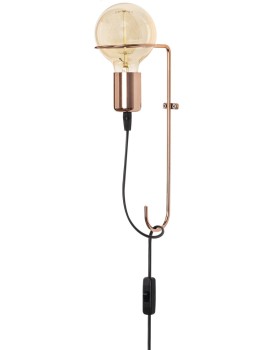 Nástěnná lampa Pota měděná