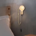 Nástěnná lampa Pota zlatá