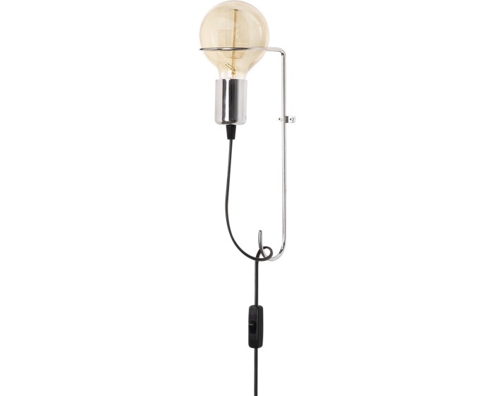 Nástěnná lampa Pota chromová