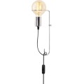 Nástěnná lampa Pota chromová