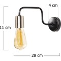 Nástěnná lampa Denge I černá