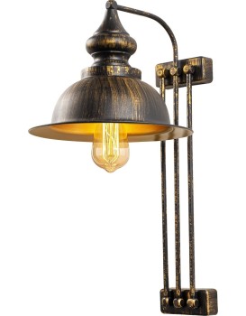 Nástěnná lampa Saglam III mosaz