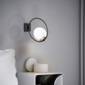 Nástěnná lampa Dolunay černá/bílá