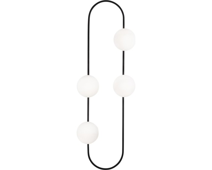 Nástěnná lampa Abakus černá