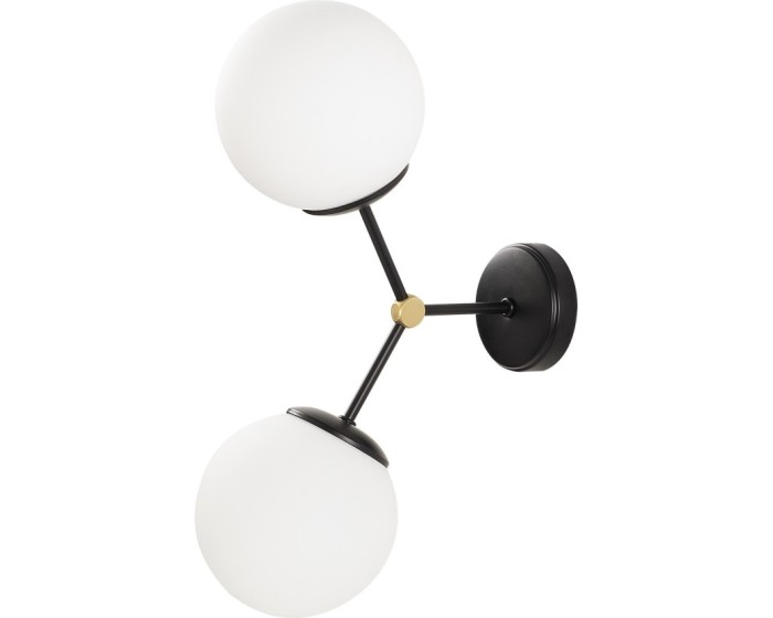 Nástěnná lampa Damar černá