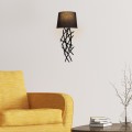 Nástěnná lampa Asaf I černá