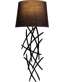 Nástěnná lampa Asaf I černá