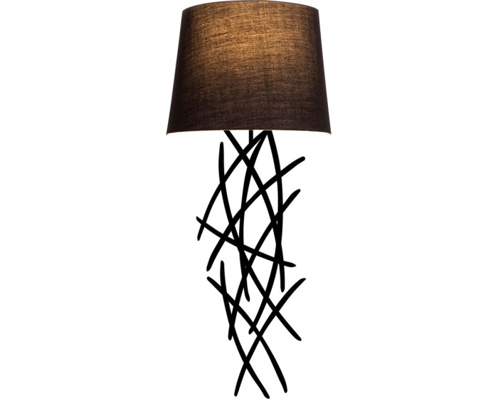 Nástěnná lampa Asaf I černá