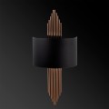 Nástěnná lampa Miko I černá/měděná